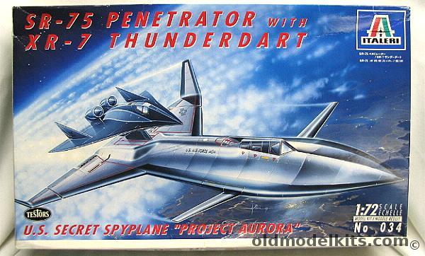 Italeri 1/72 SR-75 Penetrator with XR-7 Thunderdart, 034 plastic model kit